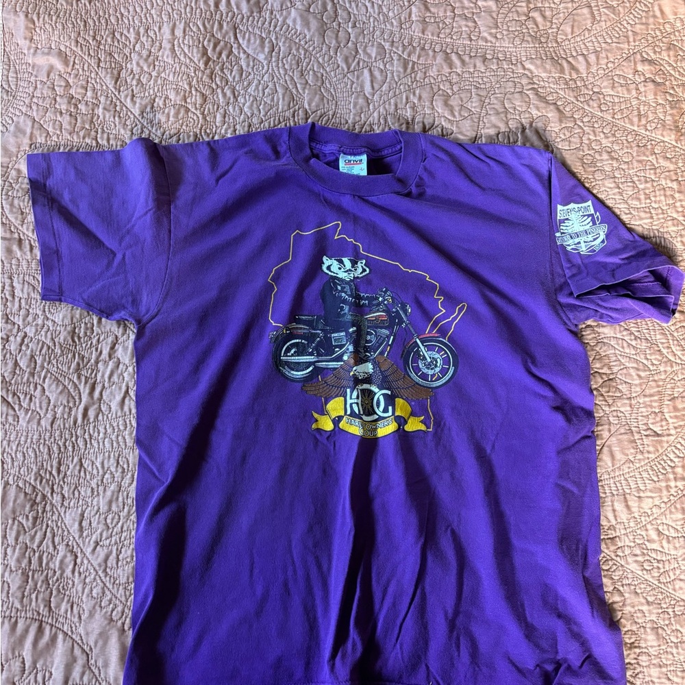 Vintage 1994 Harley Short Sleeve Wisconsin Graphic Tee